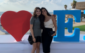 Casey Borovsky With Linoy at Birthright Israel Excel